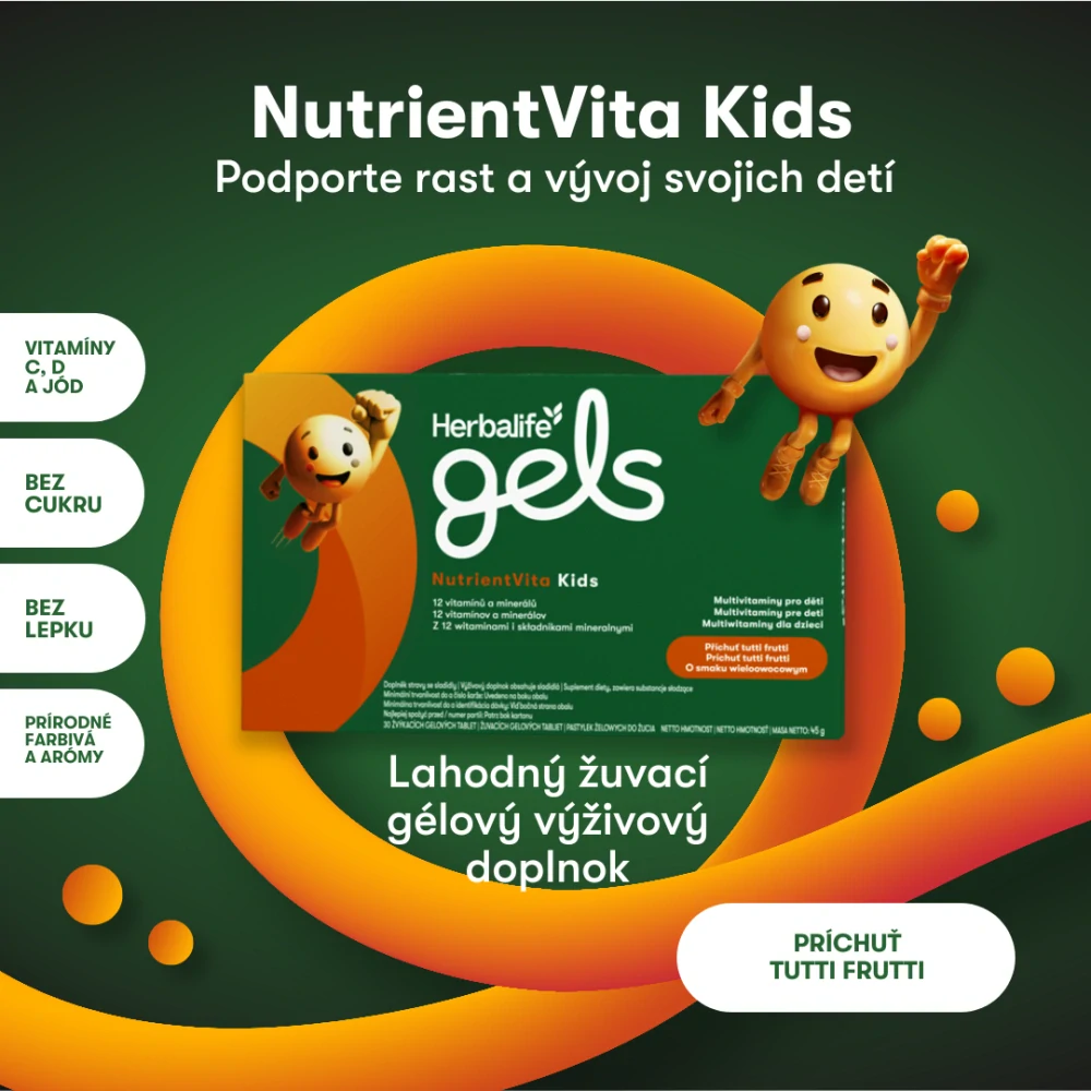Gélové tablety pre deti - podpora rastu a vývoja detí