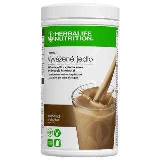 Formula 1-Vyvážené jedlo s príchuťou caffe late